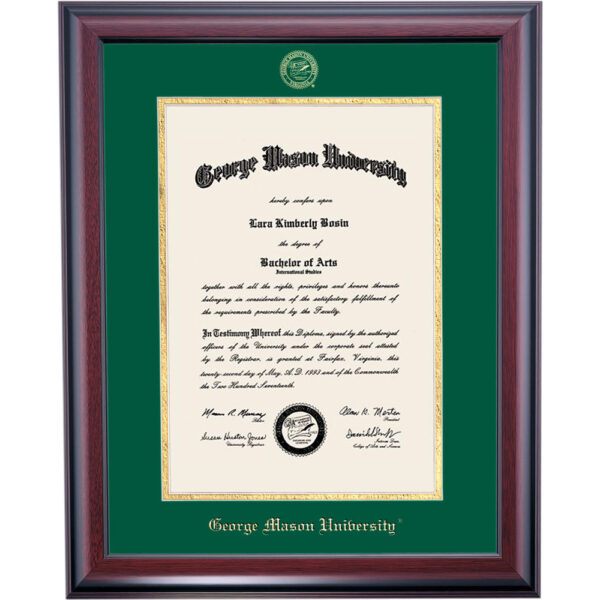 George Mason School Color Traditional Diploma Frame