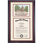 George Mason Premier the George Mason Statue Diploma Frame